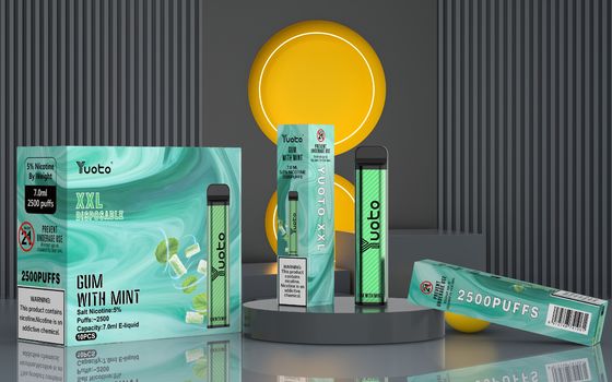 7 ml Yuoto Vaping usa e getta XXL 2500 Puffs Dispositivo Sapori