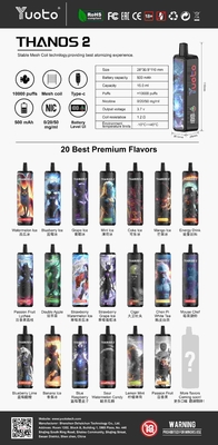 Esperienza 23 Sapori con YUOTO Disposable Vape DualMesh Coil 10-12W Wattage