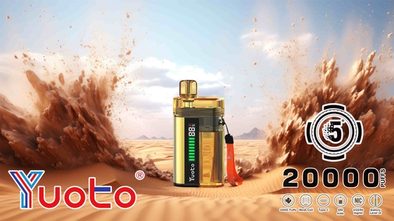 Migliora la tua esperienza di svapo con la vape yuoto 5000 puffs, capacità della batteria 850mAh e flusso d'aria regolabile
