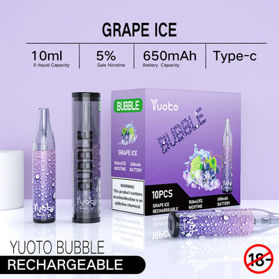 La fabbrica originale in baccelli eliminabili del vape di yuoto ricaricabile della bolla 4000puffs 10ml 650mah della Cina Yuoto ingrana le bobine