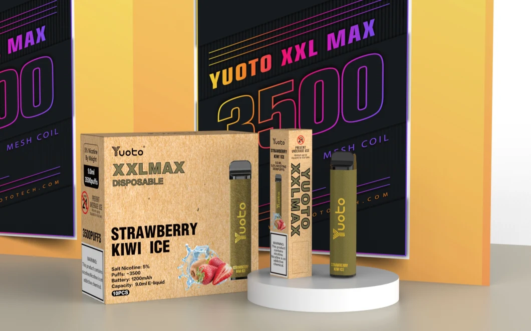 Nuova 16 batteria massima Mesh Coil Wholesale del succo 1200mAh dei soffi 9.0ml E di Yuoto XXL di sapori 3500 io Vape