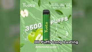 Yuoto XXL MAX 00 Puff Dispositivo Aromi